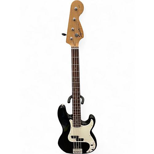 Used Squier Affinity Precision Bass Black Electric Bass Guitar Black