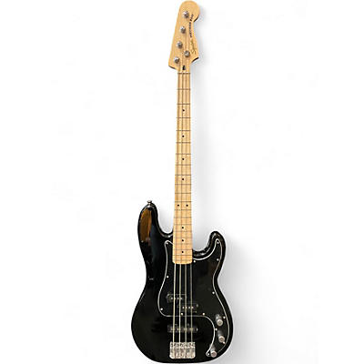 Used Squier Affinity Precision Bass Black Electric Bass Guitar