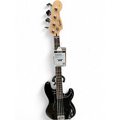 Used Squier Affinity Precision Bass Black Electric Bass Guitar