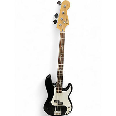 Used Squier Affinity Precision Bass Black Electric Bass Guitar