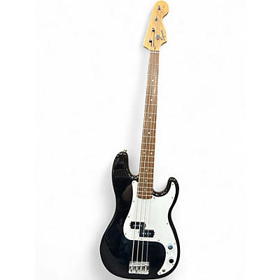 Used Squier Affinity Precision Bass Black and White Electric Bass Guitar