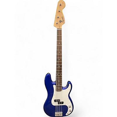 Used Squier Affinity Precision Bass Blue Electric Bass Guitar