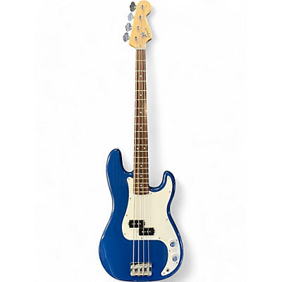 Used Squier Affinity Precision Bass Blue Electric Bass Guitar