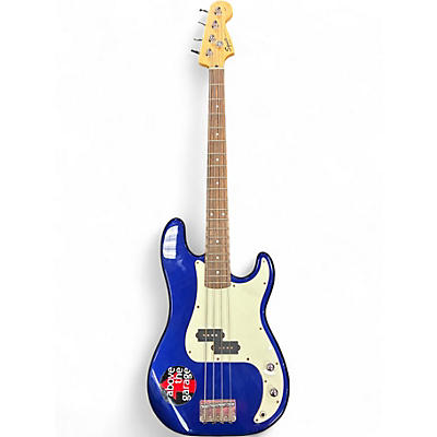 Used Squier Affinity Precision Bass Blue Electric Bass Guitar