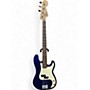 Used Squier Affinity Precision Bass Blue Electric Bass Guitar Blue