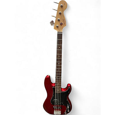 Used Squier Affinity Precision Bass Candy Apple Red Electric Bass Guitar