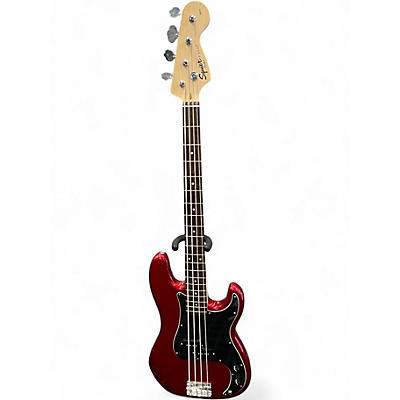 Used Squier Affinity Precision Bass Candy Apple Red Metallic Electric Bass Guitar