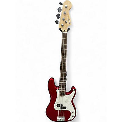 Used Squier Affinity Precision Bass Cherry Electric Bass Guitar