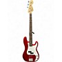 Used Squier Affinity Precision Bass Metallic Red Electric Bass Guitar Metallic Red