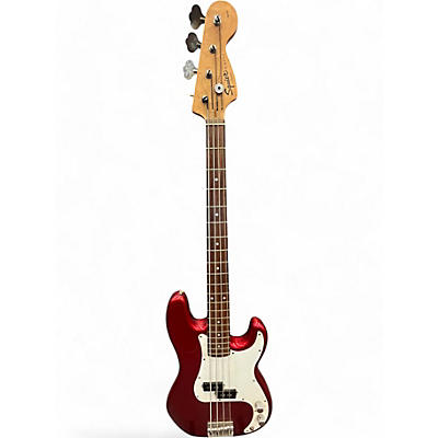 Used Squier Affinity Precision Bass Red Electric Bass Guitar