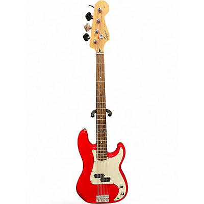 Used Squier Affinity Precision Bass Torino Red Electric Bass Guitar