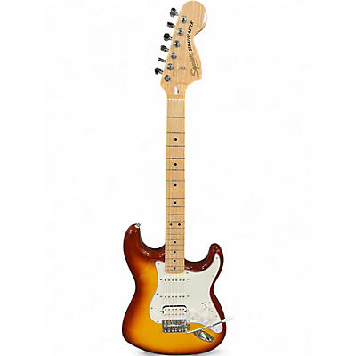 Used Squier Affinity Series FMT Stratocaster HSS Sienna Sunburst Solid Body Electric Guitar