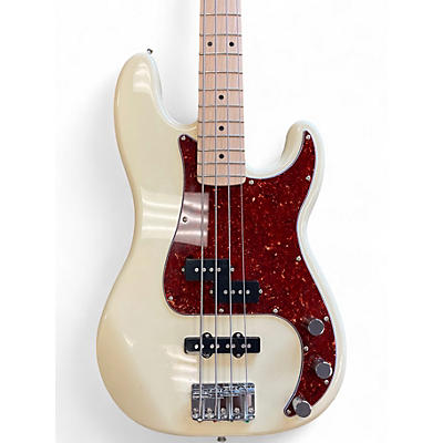 Used Squier Affinity Series Precision PJ Olympic White Electric Bass Guitar