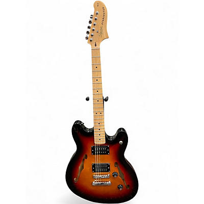Used Squier Affinity Series Starcaster 3 Tone Sunburst Hollow Body Electric Guitar