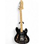 Used Squier Affinity Series Starcaster Black Hollow Body Electric Guitar Black