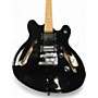 Used Squier Affinity Series Starcaster Black Hollow Body Electric Guitar Black