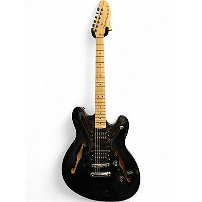 Used Squier Affinity Series Starcaster Black Hollow Body Electric Guitar