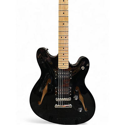 Used Squier Affinity Series Starcaster Hollow Black Hollow Body Electric Guitar
