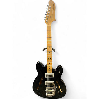 Used Squier Affinity Series Starcaster Hollow Black Hollow Body Electric Guitar