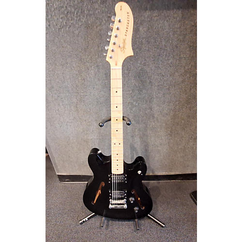 Squier Used Squier Affinity Series Starcaster Hollow Ebony Hollow Body Electric Guitar Ebony