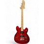 Used Squier Affinity Series Starcaster Hollow Red Hollow Body Electric Guitar Red