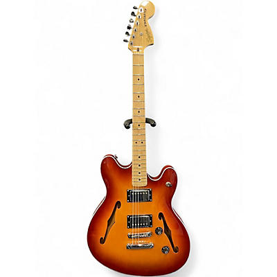 Used Squier Affinity Series Starcaster Hollow Sienna Sunburst Hollow Body Electric Guitar