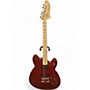 Used Squier Affinity Series Starcaster Red Hollow Body Electric Guitar Red