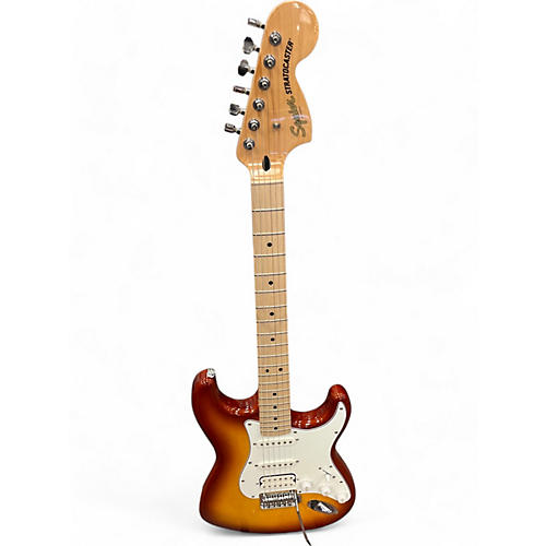 Squier Used Squier Affinity Series stratocaster Sienna Sunburst Solid Body Electric Guitar Sienna Sunburst