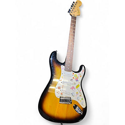 Used Squier Affinity Stratocaster 2 Tone Sunburst Solid Body Electric Guitar