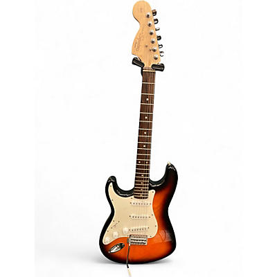 Used Squier Affinity Stratocaster 2 Tone Sunburst Solid Body Electric Guitar