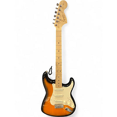 Used Squier Affinity Stratocaster 2 Tone Sunburst Solid Body Electric Guitar