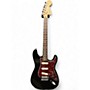 Used Squier Affinity Stratocaster 20th Anniversary Modded Black Solid Body Electric Guitar Black