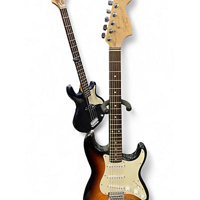 Used Squier Affinity Stratocaster 3 Color Sunburst Solid Body Electric Guitar