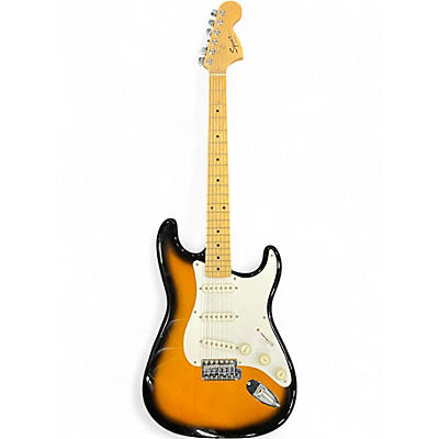 Used Squier Affinity Stratocaster 3 Color Sunburst Solid Body Electric Guitar