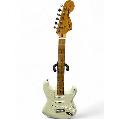 Used Squier Affinity Stratocaster Antique White Solid Body Electric Guitar
