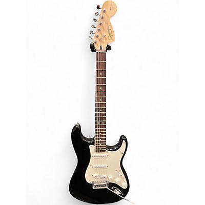 Used Squier Affinity Stratocaster Black Solid Body Electric Guitar