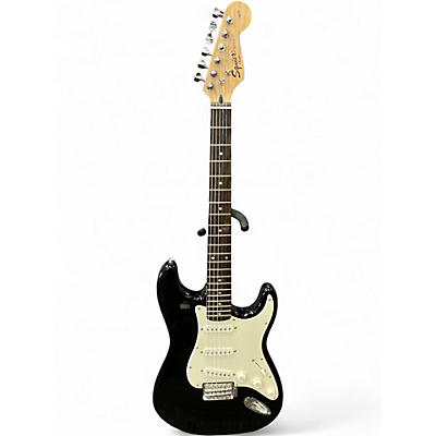 Used Squier Affinity Stratocaster Black Solid Body Electric Guitar