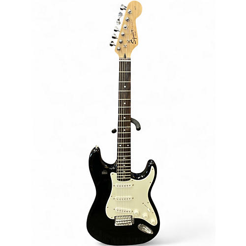 Used Squier Affinity Stratocaster Black Solid Body Electric Guitar Black