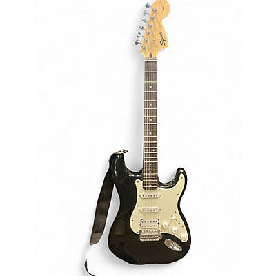 Used Squier Affinity Stratocaster Black Solid Body Electric Guitar