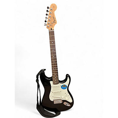 Used Squier Affinity Stratocaster Black Solid Body Electric Guitar