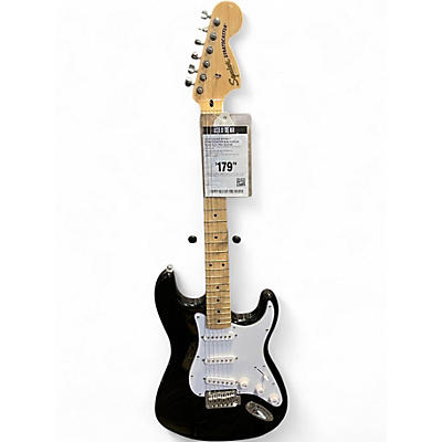 Used Squier Affinity Stratocaster Black Solid Body Electric Guitar