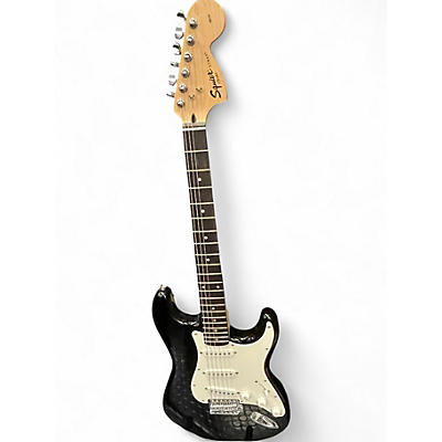 Used Squier Affinity Stratocaster Black Solid Body Electric Guitar