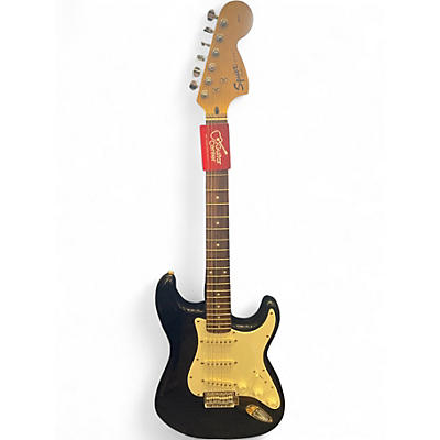 Used Squier Affinity Stratocaster Black Solid Body Electric Guitar