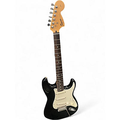 Used Squier Affinity Stratocaster Black Solid Body Electric Guitar