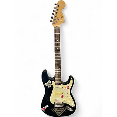 Used Squier Affinity Stratocaster Black Solid Body Electric Guitar