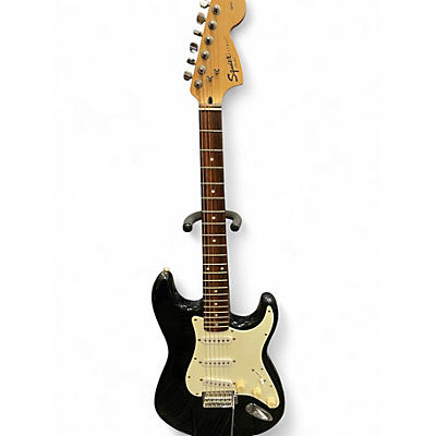 Used Squier Affinity Stratocaster Black Solid Body Electric Guitar