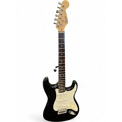 Used Squier Affinity Stratocaster Black Solid Body Electric Guitar