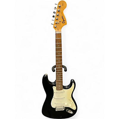 Used Squier Affinity Stratocaster Black Solid Body Electric Guitar