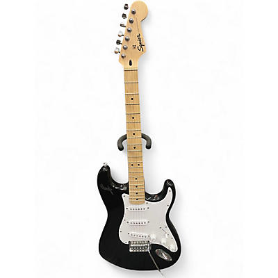 Used Squier Affinity Stratocaster Black Solid Body Electric Guitar