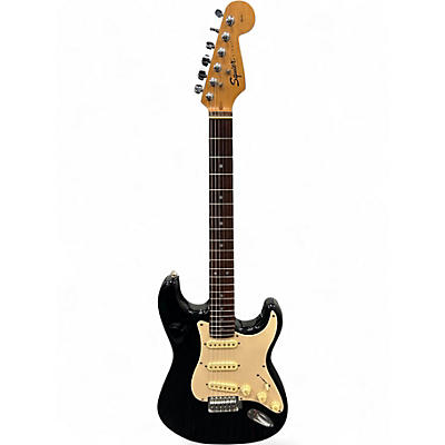 Used Squier Affinity Stratocaster Black Solid Body Electric Guitar